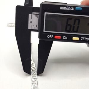 925 Sterling Silver Necklace 6 mm. Mariners Chain Valentines Birthday Gift NEW!!